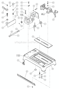 Page B Diagram and Parts List for 6180-20 SER 896C Milwaukee Chop Saw