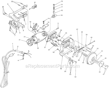 Page A Diagram and Parts List for 6225 SER 457C Milwaukee Band Saw