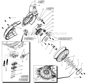 Page C Diagram and Parts List for 6232-20 D51A Milwaukee Band Saw