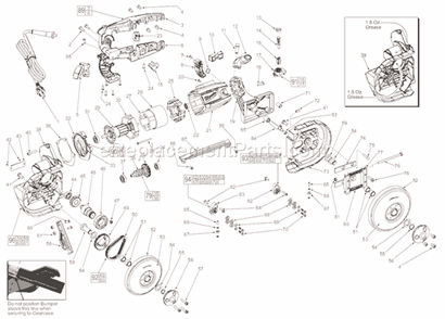 Page A Diagram and Parts List for 6238N SER C06A Milwaukee Band Saw