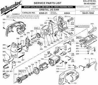 Part Location Diagram of 23-94-6640 Milwaukee Wire