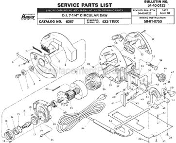 Part Location Diagram of 14-30-0295 Milwaukee Gear Case Assembly