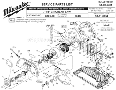 Part Location Diagram of 44-72-0040 Milwaukee Bevel Pointer