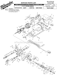 Part Location Diagram of 14-46-1365 Milwaukee O-Ring Kit