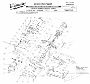 Part Location Diagram of 43-78-0155 Milwaukee Hub Assy