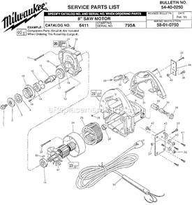 Part Location Diagram of 06-81-6560 Milwaukee 8-32X1-1/2