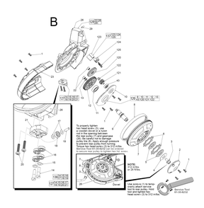 Fig-2 Diagram and Parts List for 6232-21 D51A Milwaukee Saw