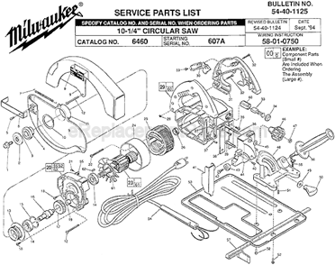 Part Location Diagram of 18-70-0095 Milwaukee 120 V. Field