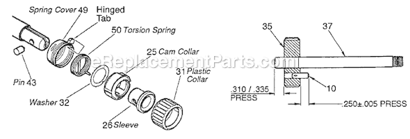 Page B Diagram and Parts List for 6516-21 SER 918A Milwaukee Reciprocating Saw