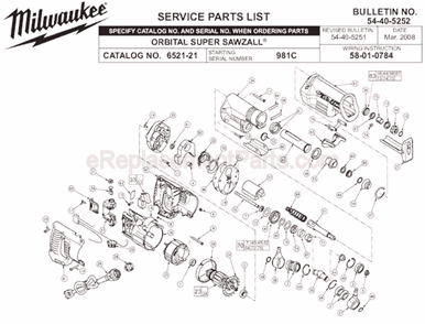 Part Location Diagram of 43-78-0666 Milwaukee Orbit Hub