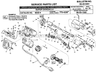 Part Location Diagram of 34-40-1280 Milwaukee O-Ring