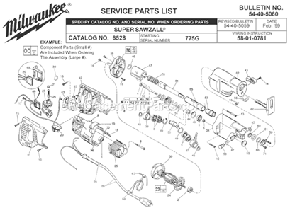Part Location Diagram of 42-68-0110 Milwaukee Clamp Blade