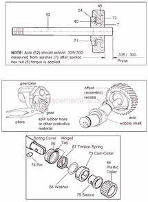 Page B Diagram and Parts List for 6537-22 SER 916F Milwaukee Reciprocating Saw