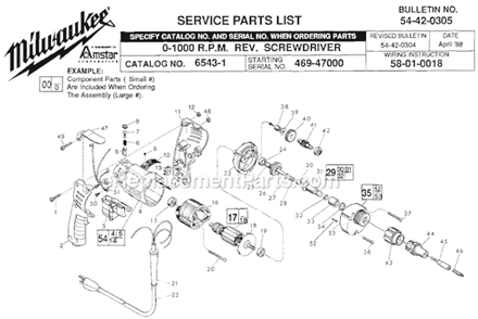 Part Location Diagram of 42-70-0280 Milwaukee Belt Clip
