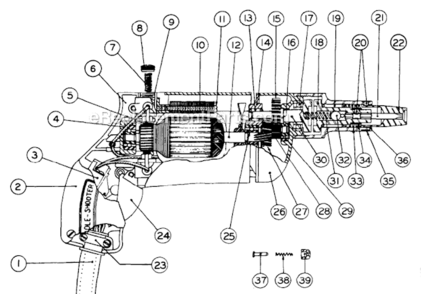 Part Location Diagram of 28-17-0400 Milwaukee Cord Clamp