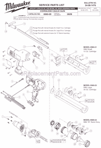 Part Location Diagram of 45-76-0525 Milwaukee Yellow Nozzle