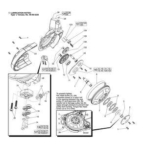 Part Location Diagram of 14-30-0055 Milwaukee Gearcase Cover Kit