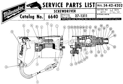 Part Location Diagram of 44-90-0160 Milwaukee Handle Ring Assembly