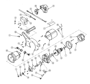 Fig-0 Diagram and Parts List for 6486-20 401B Milwaukee Drill