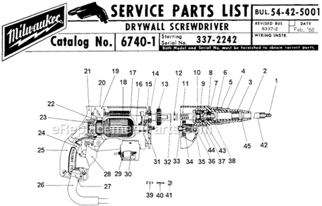 Part Location Diagram of 48-32-3025 Milwaukee Magnet Bit Holder 1/4 Hex