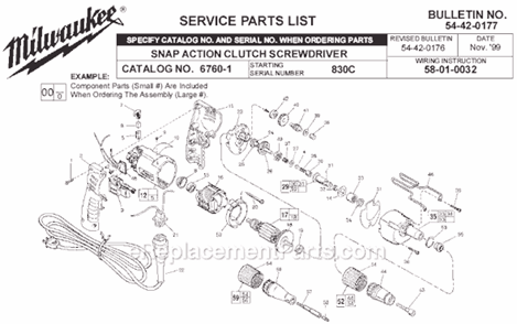 Part Location Diagram of 49-26-0410 Milwaukee 3/8