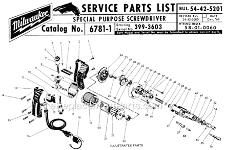 Part Location Diagram of 02-02-0280 Milwaukee 9/32 Dia. Driving Balls
