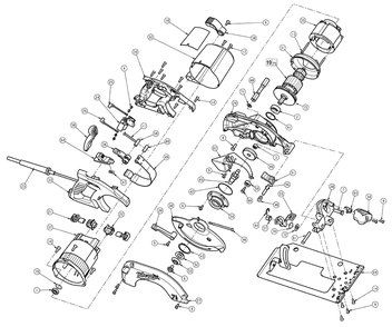 Fig-0 Diagram and Parts List for 6390-21  Milwaukee Saw