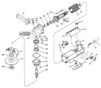 Part Location Diagram of 23-66-2170 Milwaukee Switch kit
