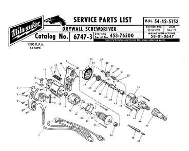 Part Location Diagram of 06-81-0450 Milwaukee 832 x 318 pan head screw