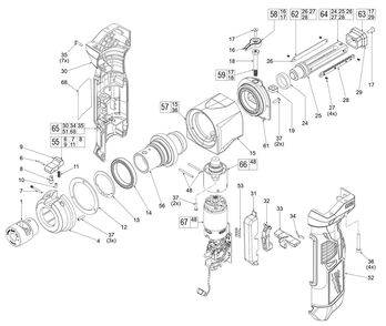 Fig-0 Diagram and Parts List for 2435-20 L21A Milwaukee Miscellaneous