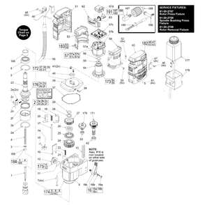 Fig-1 Diagram and Parts List for 2787-22 G56A Milwaukee Drill Press