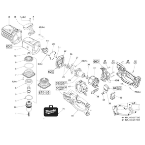 Part Location Diagram of 42-42-0375 Milwaukee Forward/Reverse Shuttle
