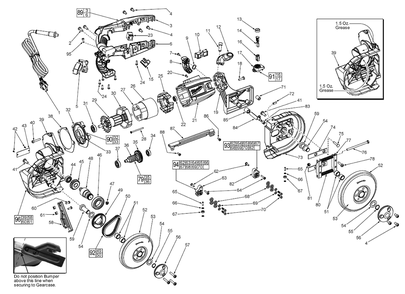 Fig-0 Diagram and Parts List for 6242-6  Milwaukee Saw
