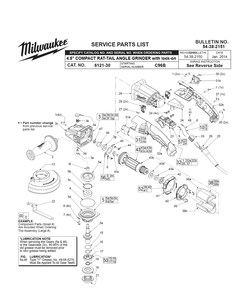 Part Location Diagram of 22-64-3425 Milwaukee Power Cord
