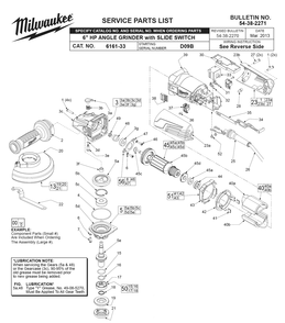Part Location Diagram of 14-73-0430 Milwaukee Spindle Hub Assembly