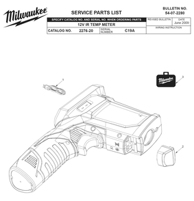 Part Location Diagram of 44-06-0085 Milwaukee Led Lens