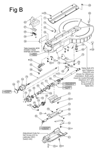 Fig-2 Diagram and Parts List for 6955-20 B26C Milwaukee Beveler