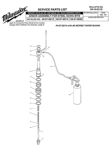 Part Location Diagram of 02-02-2045 Milwaukee Steel Ball-Set of 6