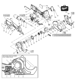 Fig-0 Diagram and Parts List for 2470-20  Milwaukee Nibbler & Shears