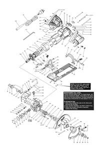 Fig-0 Diagram and Parts List for 6577-20 B21B Milwaukee Saw