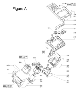 Part Location Diagram of 23-66-0044 Milwaukee On-Off Switch