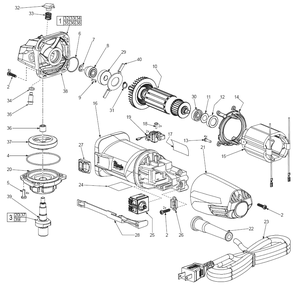 Fig-0 Diagram and Parts List for 6130-33  Milwaukee Angle Grinder