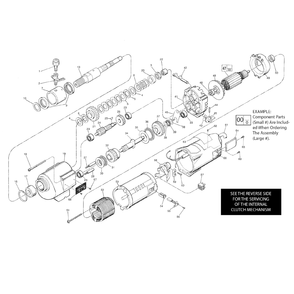 Fig-0 Diagram and Parts List for 4004-20 841A Milwaukee Drill