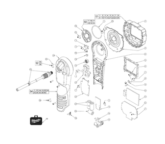 Part Location Diagram of 43-74-0600 Milwaukee Hook