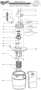 Part Location Diagram of 23-66-2545 Milwaukee Switch