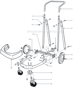 Page B Diagram and Parts List for 8938-20 SERIES S-3 Milwaukee Utility Vacuum