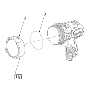 Fig-0 Diagram and Parts List for 2353-20 H01A Milwaukee Worklight & Flashlight