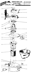 Part Location Diagram of 42-46-0070 Milwaukee Float