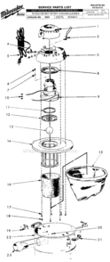 Part Location Diagram of 23-66-0880 Milwaukee Switch