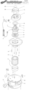 Part Location Diagram of 23-30-0165 Milwaukee VAC Motor